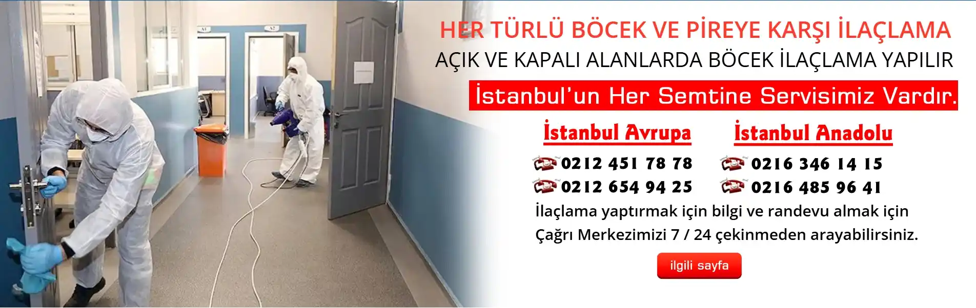 Böcek İlaçlama Şirketi İstanbul Haşere İlaçlama Firması